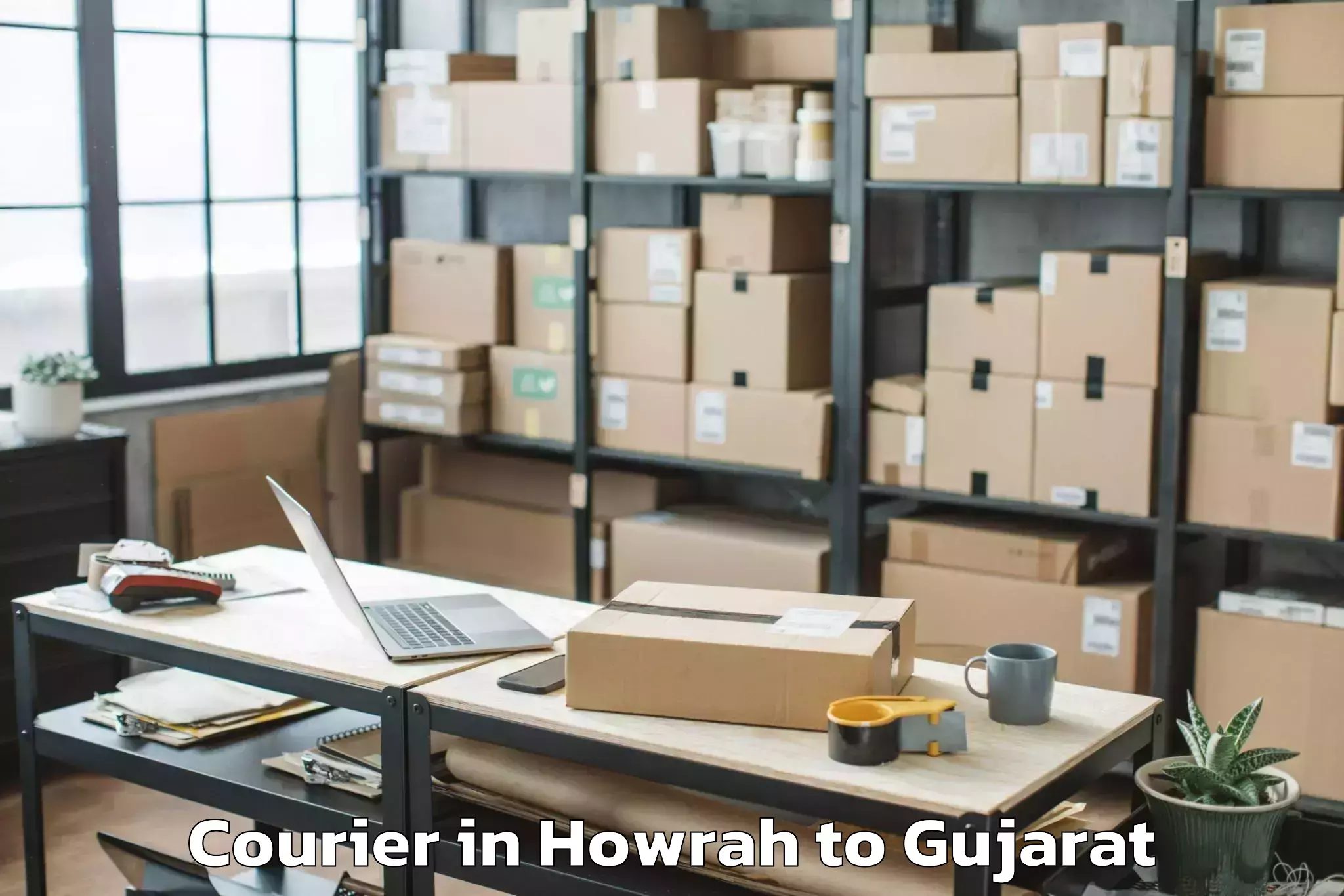 Leading Howrah to Vyara Courier Provider